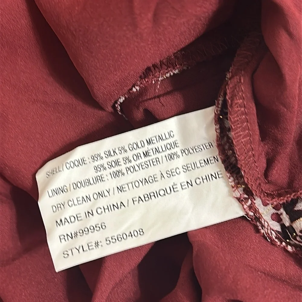 Shoshanna Womens Elnora Short Sleeve Midi Dress Boysenberry Floral Sz 12 Elegant - Picture 15 of 16